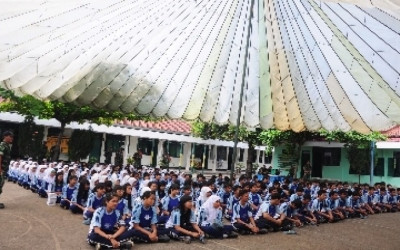 Dandim Kuningan Bekali 500 Siswa SMKN 5 Bela Negara